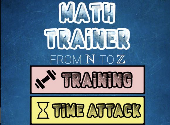 Math Trainer: From N to Z